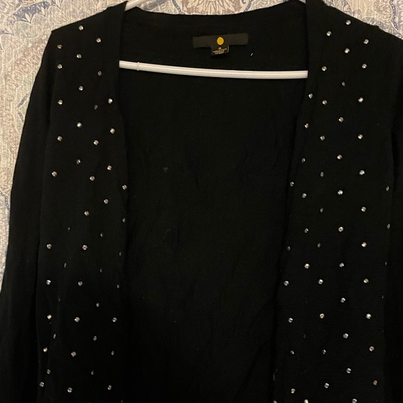 Black cardigan with sequin design - Picture 2 of 5